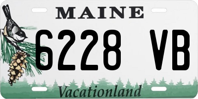 ME license plate 6228VB