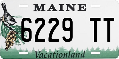 ME license plate 6229TT