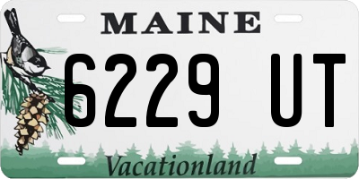 ME license plate 6229UT