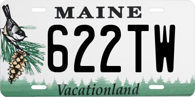 ME license plate 622TW