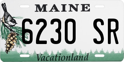 ME license plate 6230SR