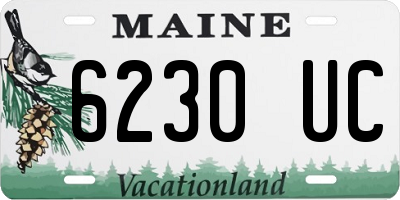 ME license plate 6230UC