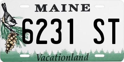 ME license plate 6231ST