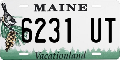 ME license plate 6231UT