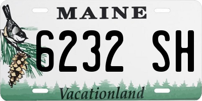 ME license plate 6232SH