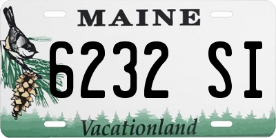 ME license plate 6232SI