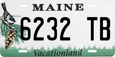 ME license plate 6232TB