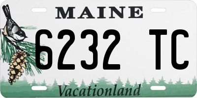 ME license plate 6232TC