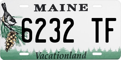 ME license plate 6232TF