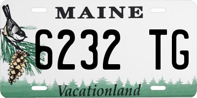 ME license plate 6232TG