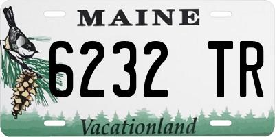 ME license plate 6232TR