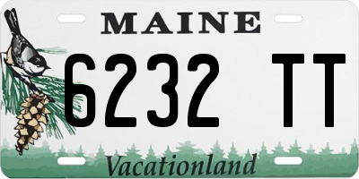 ME license plate 6232TT
