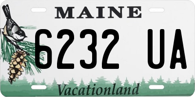 ME license plate 6232UA