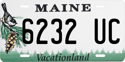 ME license plate 6232UC