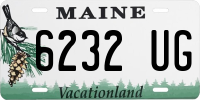 ME license plate 6232UG