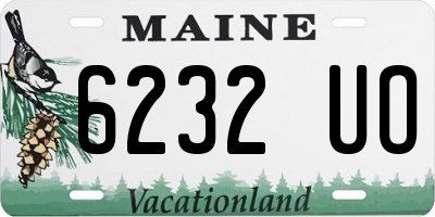 ME license plate 6232UO