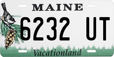 ME license plate 6232UT