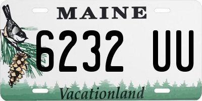 ME license plate 6232UU