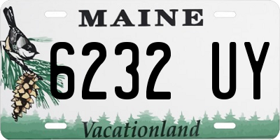 ME license plate 6232UY