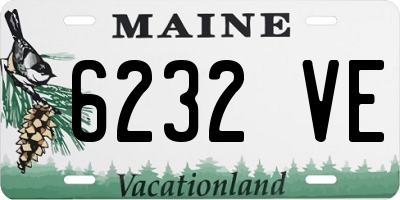 ME license plate 6232VE