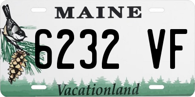 ME license plate 6232VF