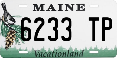 ME license plate 6233TP