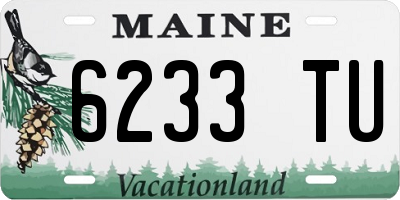 ME license plate 6233TU