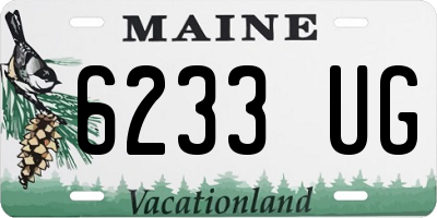 ME license plate 6233UG