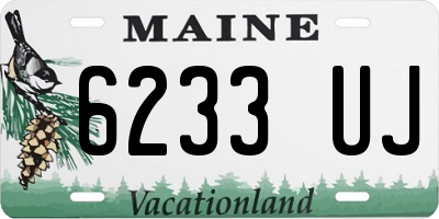 ME license plate 6233UJ