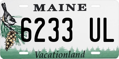 ME license plate 6233UL