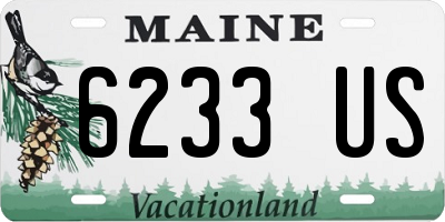 ME license plate 6233US