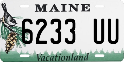 ME license plate 6233UU