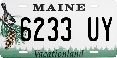 ME license plate 6233UY