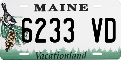 ME license plate 6233VD