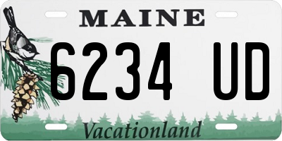 ME license plate 6234UD