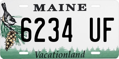 ME license plate 6234UF
