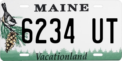 ME license plate 6234UT