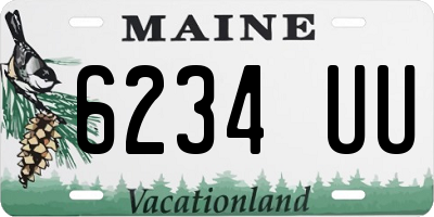 ME license plate 6234UU