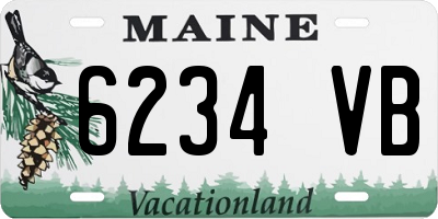 ME license plate 6234VB