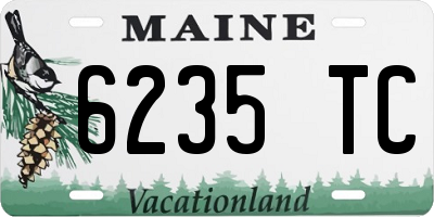 ME license plate 6235TC