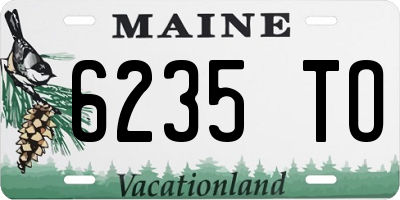 ME license plate 6235TO