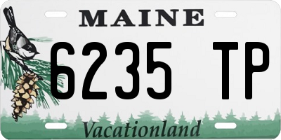 ME license plate 6235TP