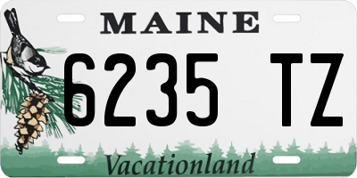 ME license plate 6235TZ