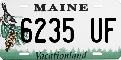 ME license plate 6235UF