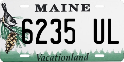 ME license plate 6235UL