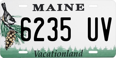 ME license plate 6235UV