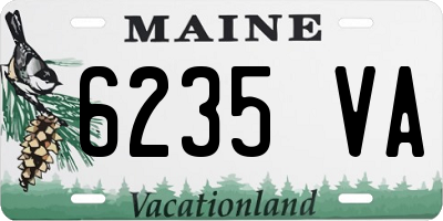 ME license plate 6235VA