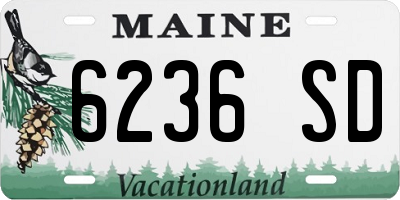 ME license plate 6236SD