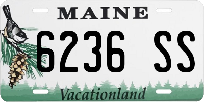 ME license plate 6236SS