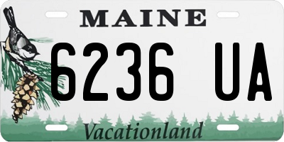 ME license plate 6236UA